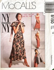 1990's McCall's Misses' Dress,Jacket Pattern 8150 Size 14 UNCUT - Picture 1 of 3