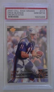 Collector's Edge 2000 graduado - Drew Bledsoe #117 sin circular/5000 PSA 10 - Imagen 1 de 2