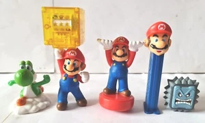 Super Mario Bros. Pez Model Figure Nintendo World Super Mario Series Japan x 5 - Picture 1 of 4