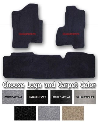 Alfombrillas deportivas GMC Sierra 1999-2018 3 piezas - Elige color y logotipo oficial Foto 1 de 4