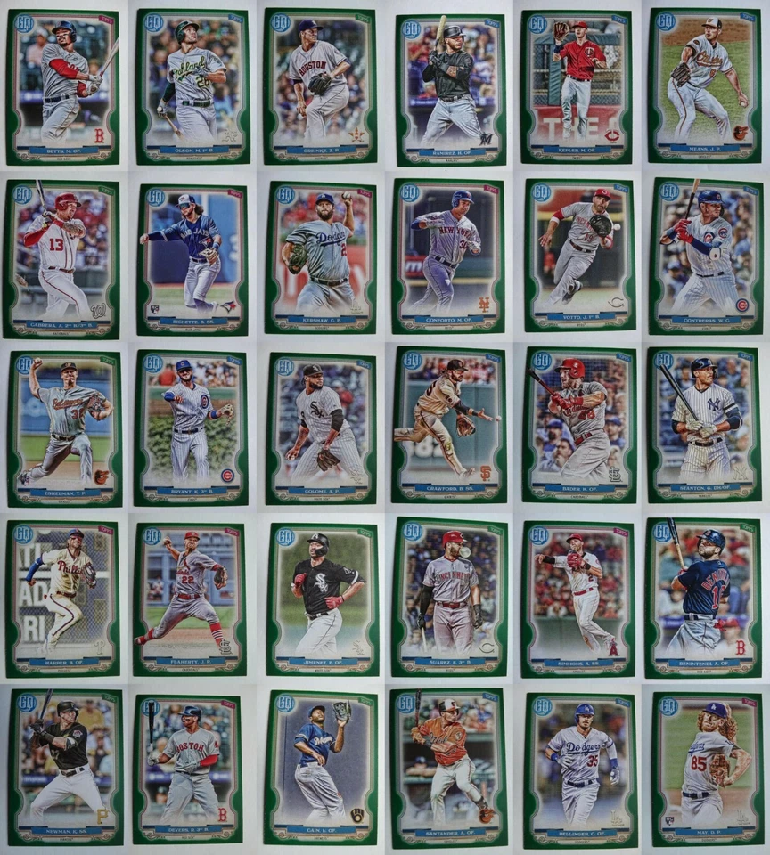 2020 Topps Gypsy Queen Green Parallel Complete Your Set You U Pick List 1-200 - Image 1 of 1