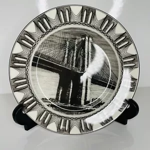 Brooklyn Bridge Dinner Cabinet Plate Slice of Life by 222 Fifth 8'' - Picture 1 of 6