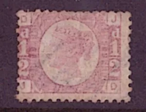 SG48 1/2d rose red plate 11 J_D corner letters MH spacefiller. Cat £120. - Picture 1 of 2
