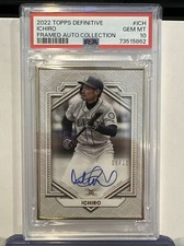 2022 Topps Definitive Ichiro Framed Autograph Collection #06/15 Seattle Mariners