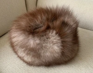 edle Pelzmütze Damen Blaufuchs echtes Fell, warm, Top-Zustand, Gr. 54 - Bild 1 von 9