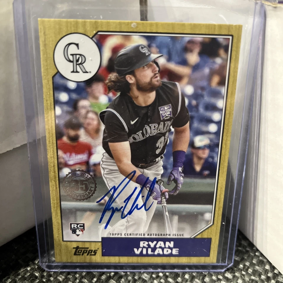 2022 Topps Series 2 - Ryan Vilade - 1987 On Card Rookie Auto ROCKIES RC - Image 1 of 1