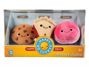 Hallmark Happy Go Luckys Plush Pack Series 2 Dessert Dudes Chip America Ronnie - Picture 1 of 3