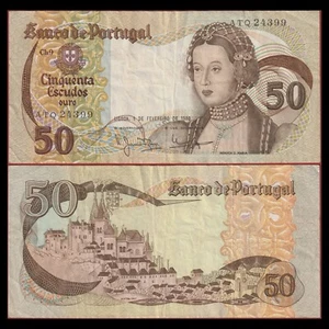 🇵🇹 Portugal 50 Escudos 1980 Princess Maria P 174 b VF - Picture 1 of 5