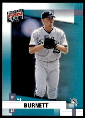 2002 DONRUSS FAN CLUB A.J. BURNETT FLORIDA MARLINS #194 - Image 1 of 2