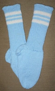 NEW Warm and Soft Hand Knit Socks (8.0 inches length) - Picture 1 of 1