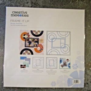 Creative Memories FRAME IT UP Recipe Template -12x12 Mylar Stencil 2019 NEW - Picture 1 of 2