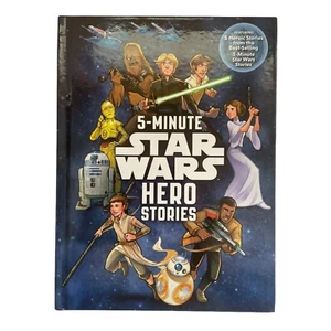 Star Wars 5-Minute Hero Stories By Trey King Bedtime Story Children Kids Book - Foto 1 di 3