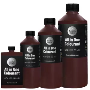 BORDEAUX ALL IN ONE Leather Colourant Repair & Recolour. Dye Stain Pigment Paint - Picture 1 of 14
