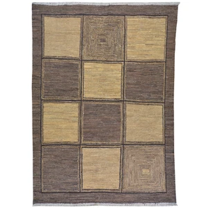 Alfombra oriental de lana afgana hecha a mano tribal tejida a mano Soumak 4,10 X 6,7 Brral-3756 - Imagen 1 de 10