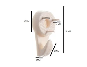 Soporte Gancho Rígido Pared Pernos de Pared Dura Mediano 30mm Paquete De 1000 - Imagen 1 de 1