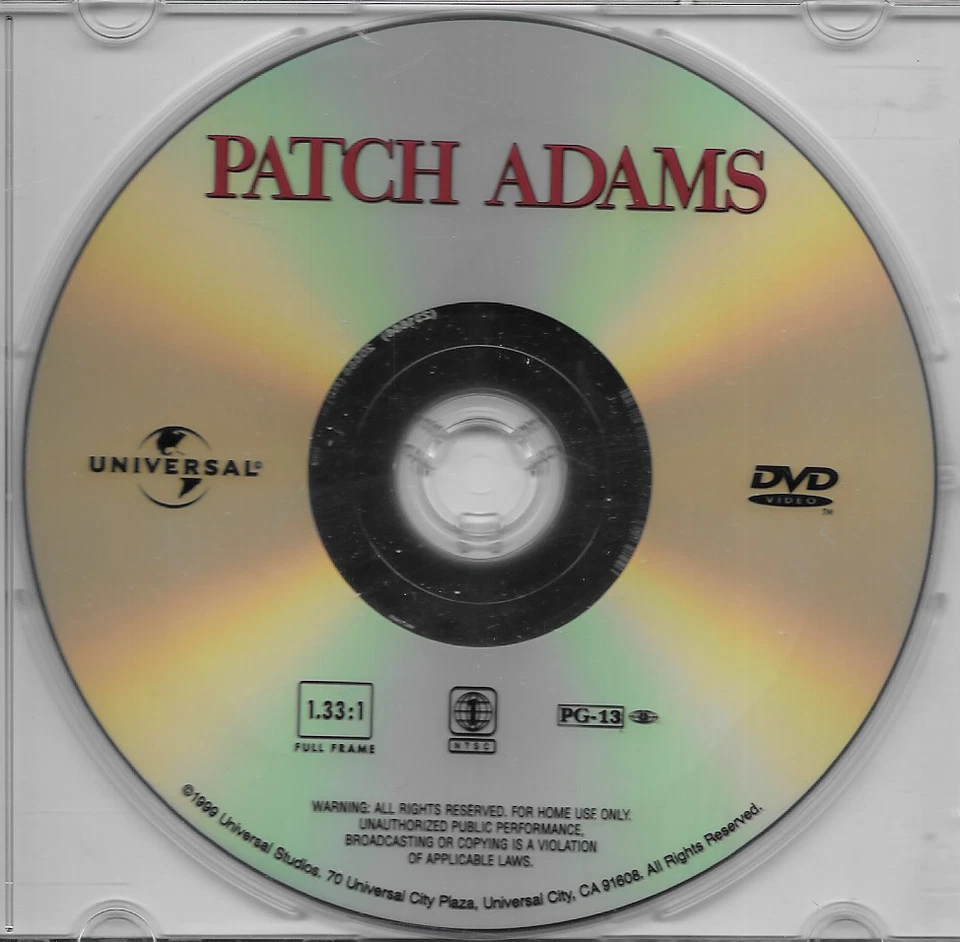 Patch Adams Standard Edition 1999 DVD LIKE NEW DISC ONLY - Image 1 of 2