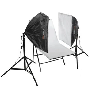 Doble Softbox Softbox Iluminación Shooting Table Product Photography Kit 105W - Imagen 1 de 4
