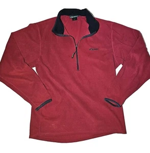 Eastern Mountain Sports Mens Fleece Sweater 1/4 Zip Small Red Outdoors Hiking - Bild 1 von 9