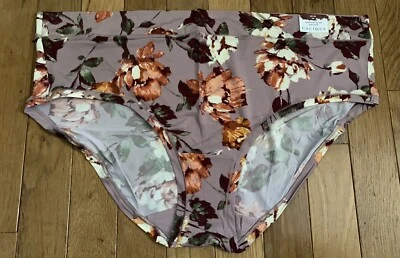 加大尺寸 26/28 Lane Bryant Cacique Comfort Bliss Hipster 尼龙淡紫色丁香花 — 第 1/4 张图片