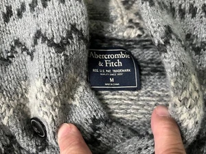 ABERCROMBIE &FITCH ICELANDIC DESIGN KNIT SUPER WARM WORK CASUAL SWEATER M - Picture 1 of 7