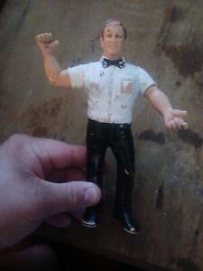 Vintage 1987 LJN WWF Wrestling Superstars Referee Action Figure White Shirt