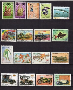 Vietnam années 80 un lot de 16 timbres oblitérés /TE5292 - Picture 1 of 1