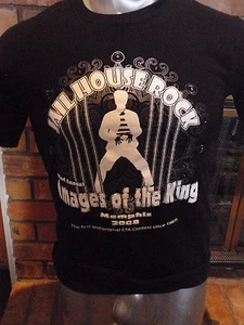 ELVIS PRESLEY: RARE JAILHOUSE ROCK T-SHIRT-Memphis,2008-Black/Wite S-NIE GETRAGEN. - Bild 1 von 2