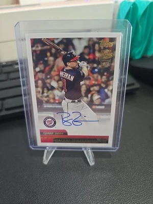 2024 Topps Archives 00FF-RZ Ryan Zimmerman Nationals 2000 Fan Favorite Auto Card - Image 1 of 2