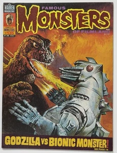 FAMOUS MONSTERS #135 (Warren, July 1977) BASIL GOGOS Godzilla Cover Amicus VG+ - Picture 1 of 7