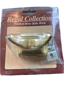 Double Robe Hook Regal Collection Polished Brass Collection CB02128B - Picture 1 of 4