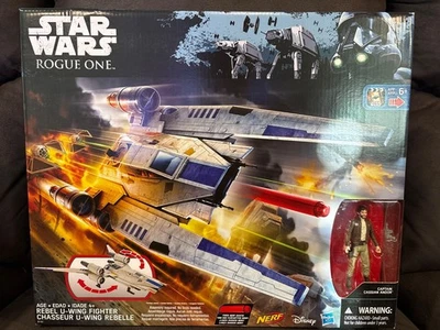Star Wars Rogue One Rebel U-Wing Fighter with Cassian Andor Action Figure 2016 - Image 1 of 4