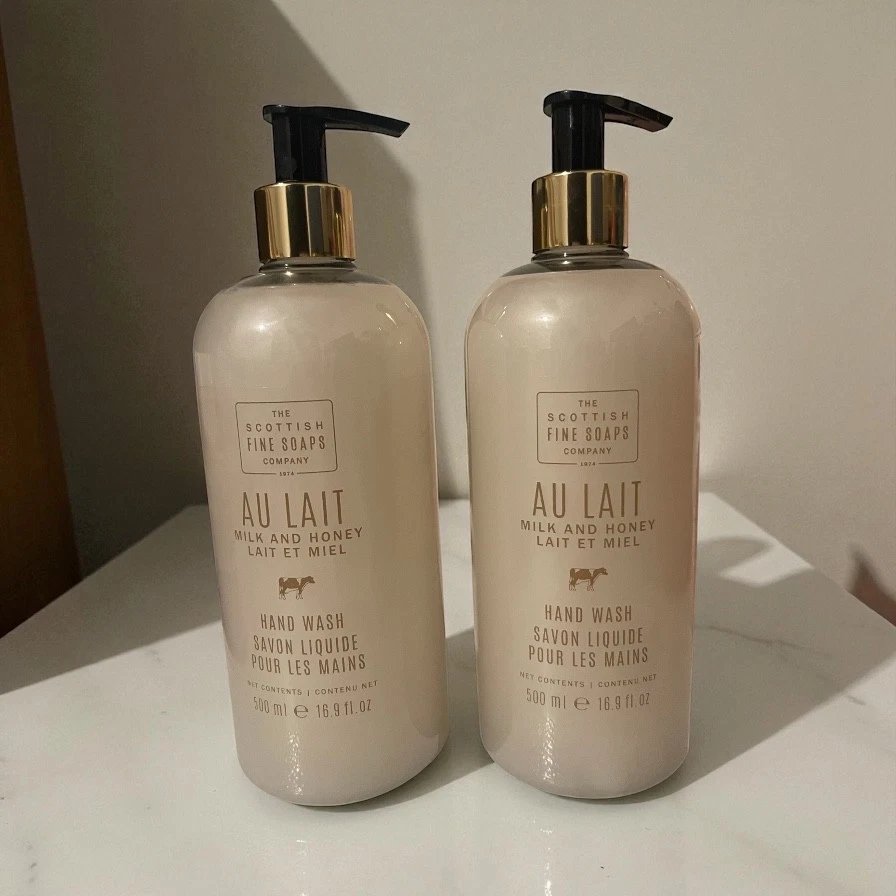 Scottish Fine Soaps Au Lait Milk & Honey Hand Wash 2 Pack • 16.9 oz Each  Luxury - Image 1 of 1