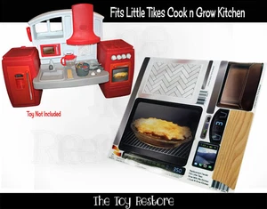 Adesivi di ricambio per ripristino giocattolo adatti a Little Tikes Cook N Grow Kitchen Grow con - Foto 1 di 6