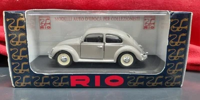 Coche gris Rio #88 Volkswagen Beetle 1948 sedán escala 1:43 en caja Foto 1 de 4