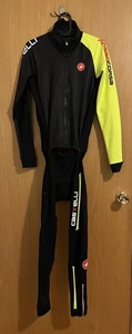 Castelli Thermosuit San Remo Large Skinsuit tights and jacket windstopper winter - Picture 1 of 6