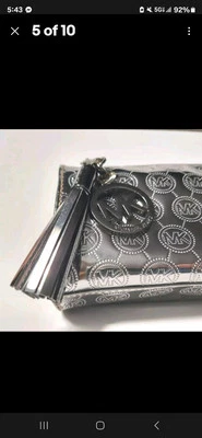 Michael Kors Edición Limitada Estuche Cosmético Vacaciones 2011 Cromo Bolso sin asas Cartera Foto 1 de 4