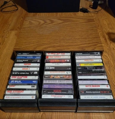 Cassettes AND Case Rock Country R and B Soul Soft Rock AND Some Comedy - Image 1 of 4