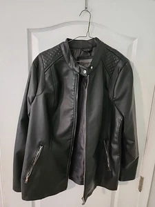 Polyester Reißverschluss Kunstleder 2x Jacke Cavalini. H1 - Bild 1 von 4