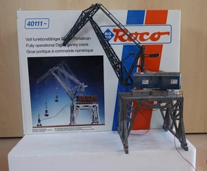 H0 HO digital ROCO 40111 Drehkran Portalkran Wechselstrom AC Märklin sehr selten - Bild 1 von 8