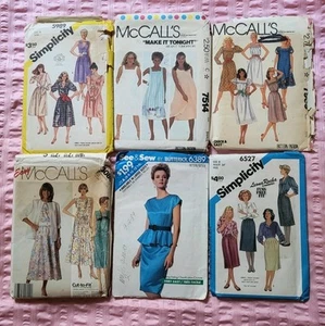 Lot 6 Vintage 80s Patterns XS-S-M - Picture 1 of 2