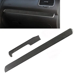 Carbon Fiber Copilot Dashboard Panel Trim Cover For VW Golf 6 MK6 2008-2013 - Picture 1 of 10