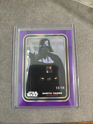 2023 Topps Star Wars Flagship Darth Vader PURPLE Parallel /99 Card#89 - Image 1 of 2