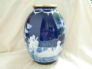 LIMOGES, M CHAUFRIASSE, ANTIGUO JARRÓN FRANCÉS DE PORCELANA, PRINCIPIOS DEL 20. - Imagen 1 de 20