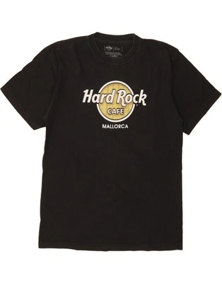 HARD ROCK CAFE Herren Mallorca Grafik T-Shirt Oberteil Large schwarz Baumwolle GR04 - Bild 1 von 3