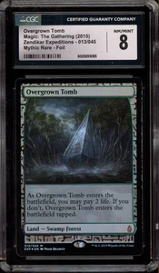 Magic The Gathering MTG Overgrown Tomb Zendikar Mythic Rare Foil #013 CGC 8 - Picture 1 of 2