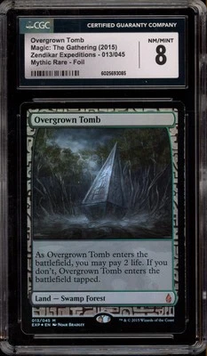 Magic The Gathering MTG Overgrown Tomb Zendikar Mythic Rare Foil #013 CGC 8 - Image 1 of 2