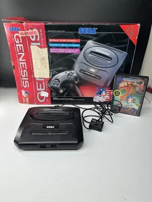 Sega Genesis Model 2 Console In Original Box Sonic 2 Model RARE Not Tested - Image 1 of 4