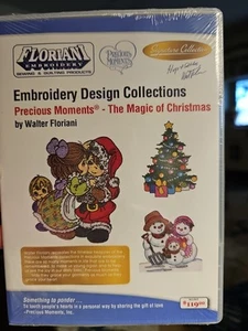 SEALED Floriani PRECIOUS MOMENTS THE MAGIC OF CHRISTMAS EMBROIDERY FREE SHIPPING - Picture 1 of 2