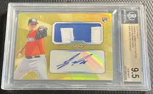 2013 Jose Fernandez Marlins 09/50 BGS 9.5/10 Topps Finest Gold Patch Auto #JFE - Foto 1 di 3