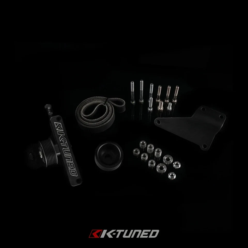 K Tuned A/C & P/S Eliminator Pulley Kit For Honda/Acura K20 K24 KP-UNV-40B